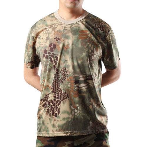 Summer Outdoor  Camouflage T shirt Men